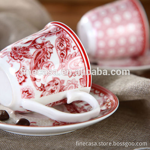 100CC Elegant Ceramic Cup and Saucer